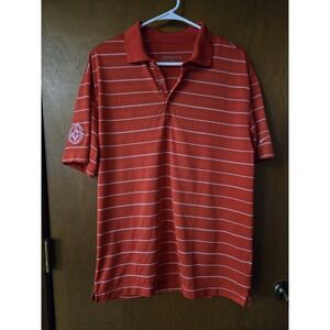 Nike Golf Dri-FIT Red Striped Polo Shirt Men's M 2020 U.S. Senior Open